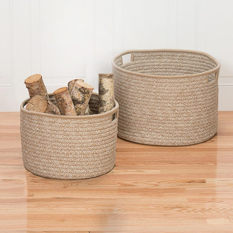 Casablanca Basket - Sand 15"x15"x12"