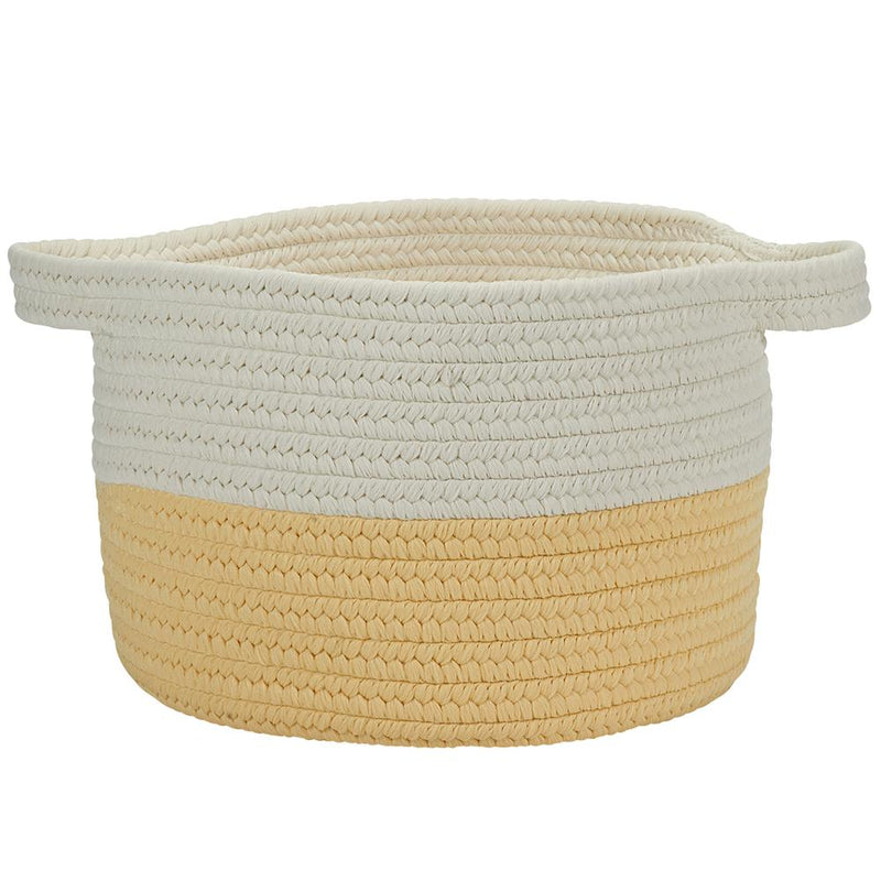 Beach Bum Basket - Yellow 15 x15 x12  Storage Basket