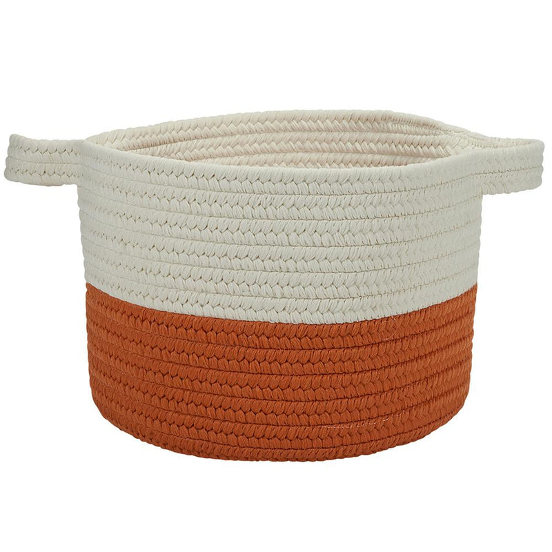 Beach Bum Basket - Orange 15 x15 x12  Storage Basket