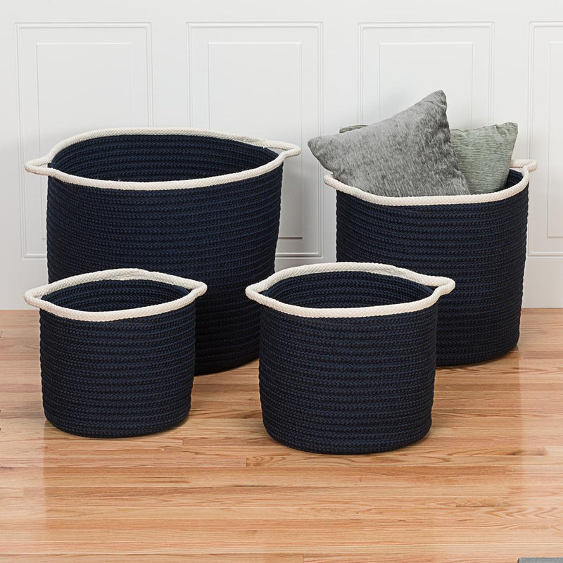 Sonoma Basket - Navy 16"x16"x14"