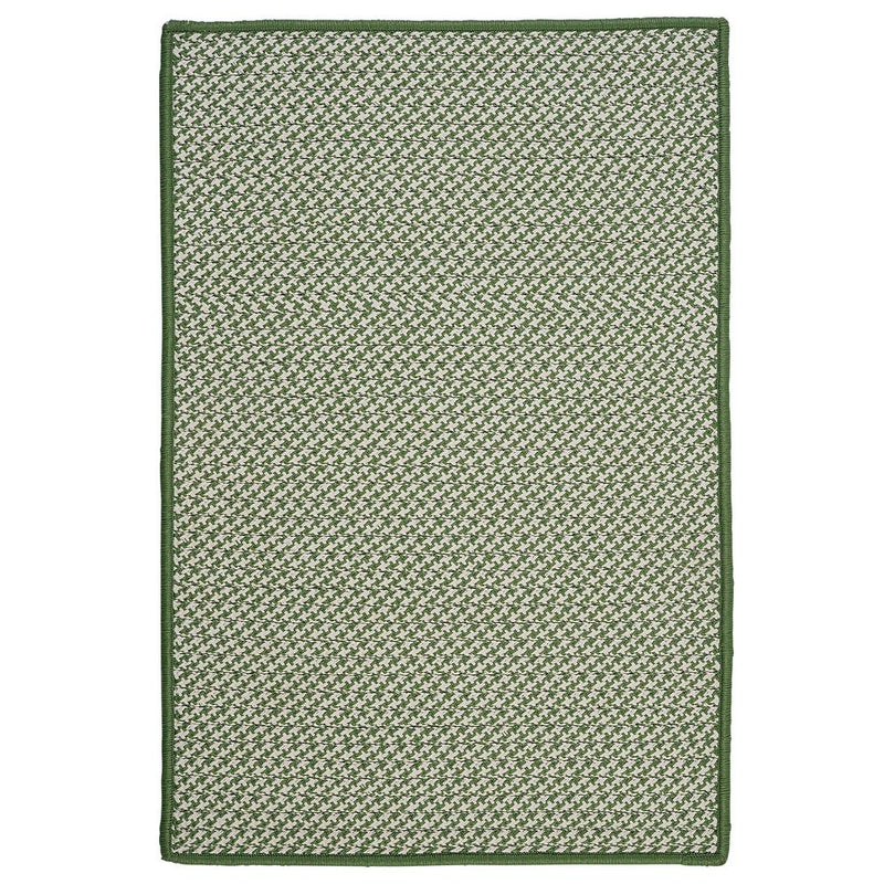 Outdoor Houndstooth Tweed - Leaf Green 2'x12'