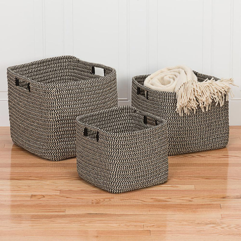 Carter Basket - Black 12"x12"x10"