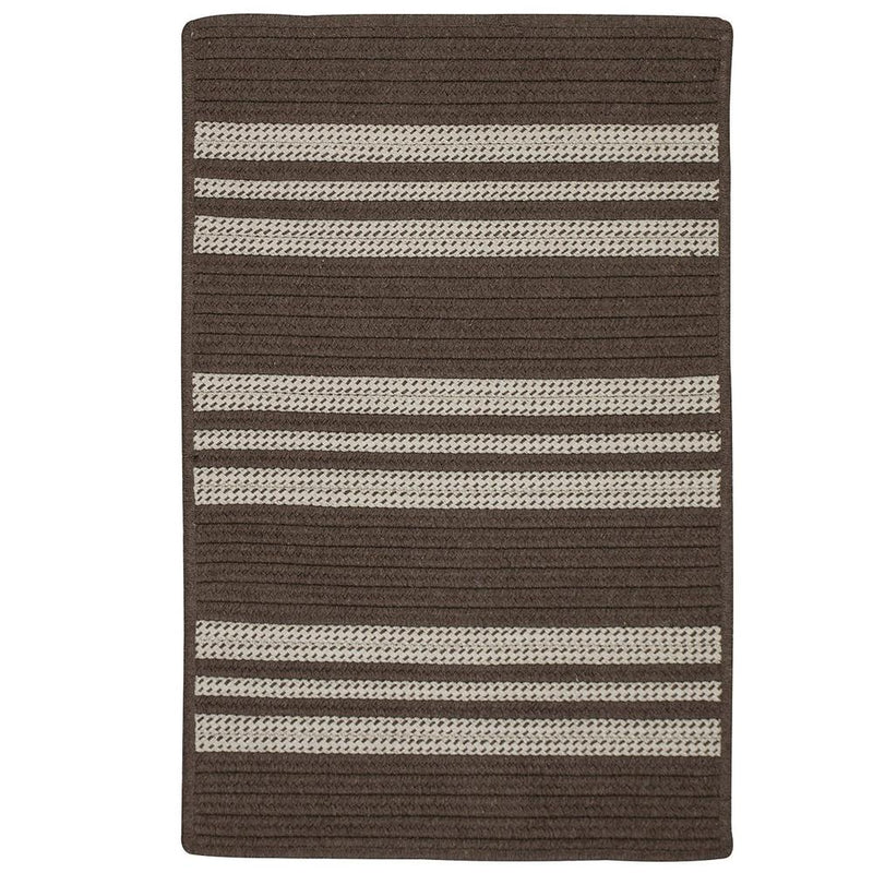 Sunbrella Southport Stripe- Mink 6'x9'