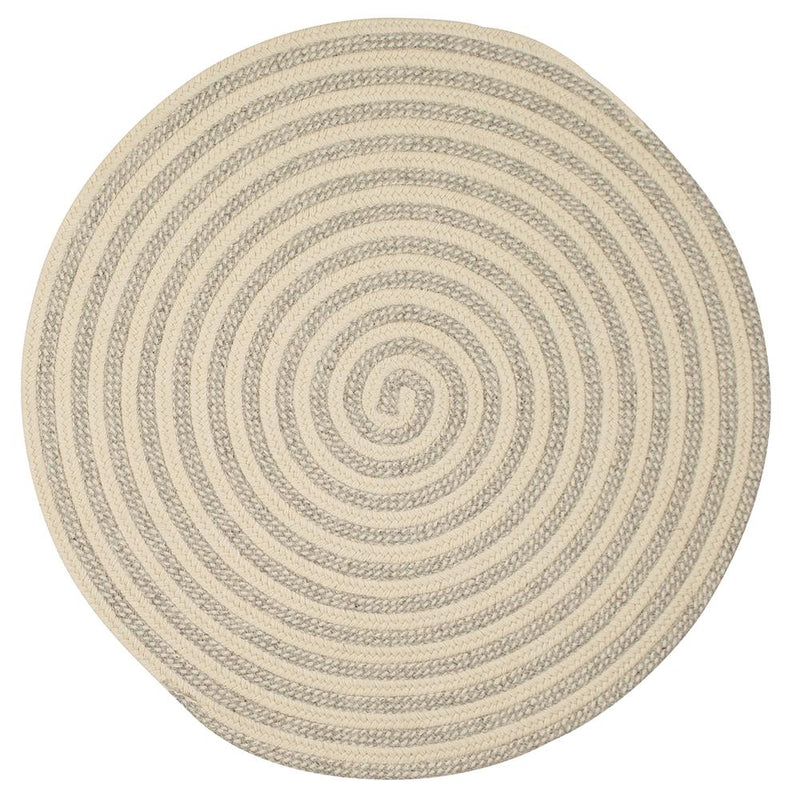 Woodland Round - Light Gray 6' round