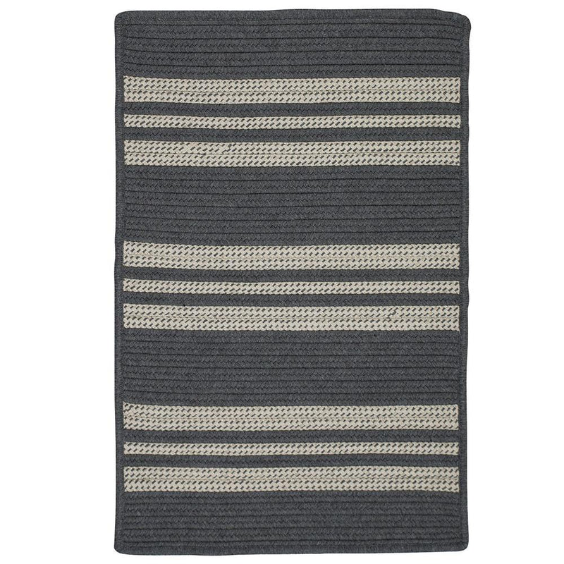 Sunbrella Southport Stripe- Granite 9'x12'