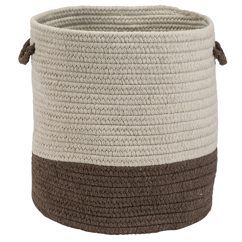 Sunbrella Coastal Mink 13x13x11 Basket