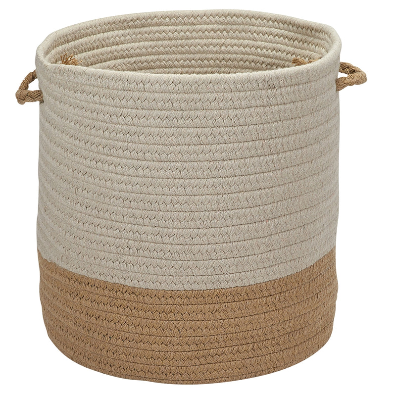 Sunbrella Coastal Wheat 15x15x16 Basket