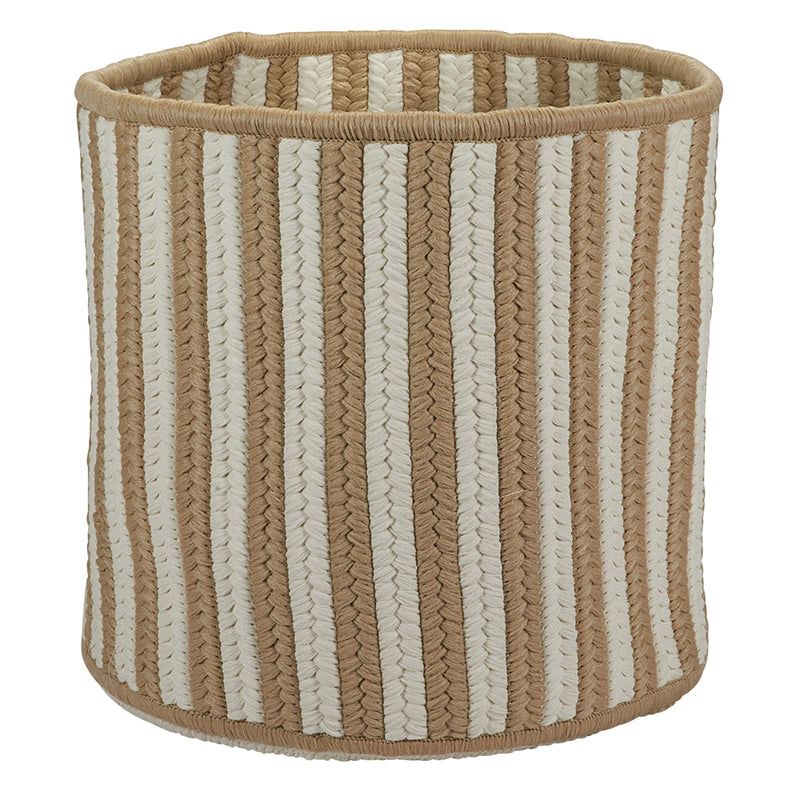 Baja Stripe Basket - Natural 12 x12 x10  Storage Basket