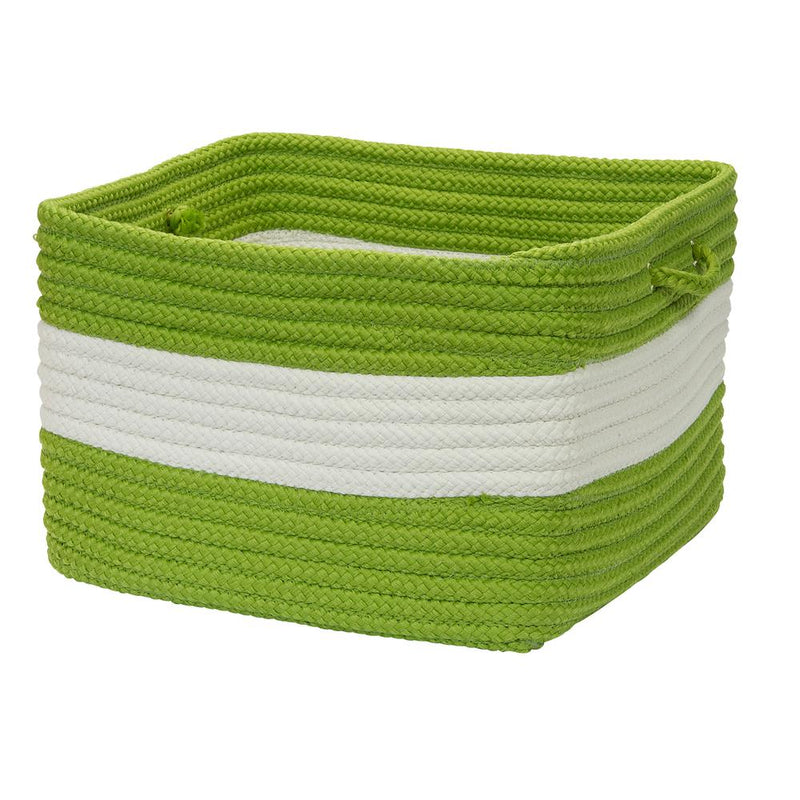 Rope Walk - Bright Green 18"x12" Utility Basket