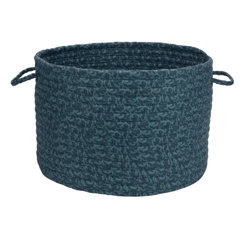 Solid Fabric Basket - Deep Blue 14"x10"