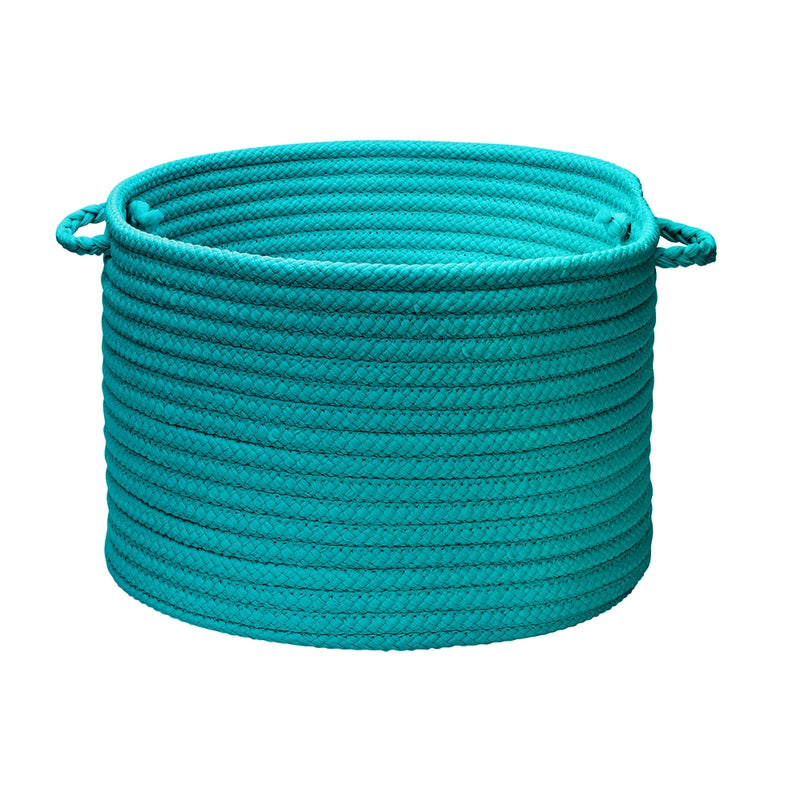 Simply Home Solid- Turquoise 14"x10" Utility Basket