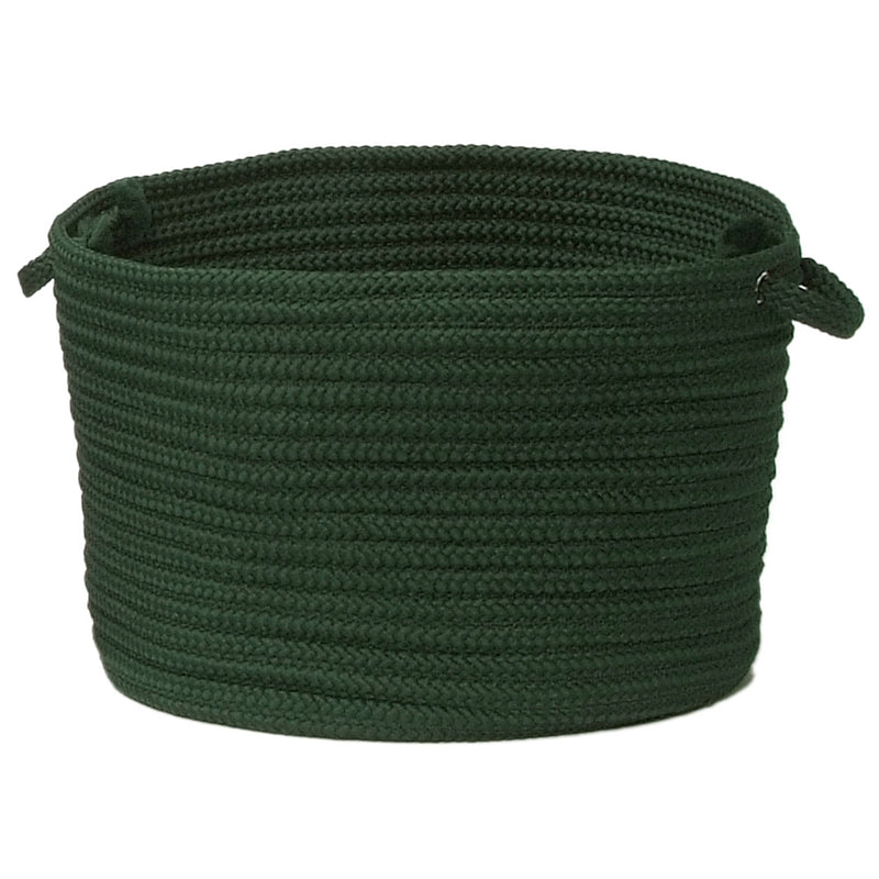 Simply Home Solid- Dark Green 14"x10" Utility Basket