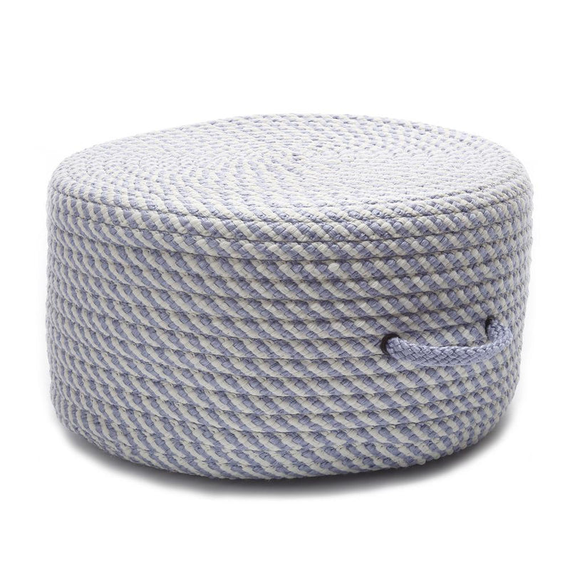 Bright Twist Pouf Amethyst/White 20"x20"x11"