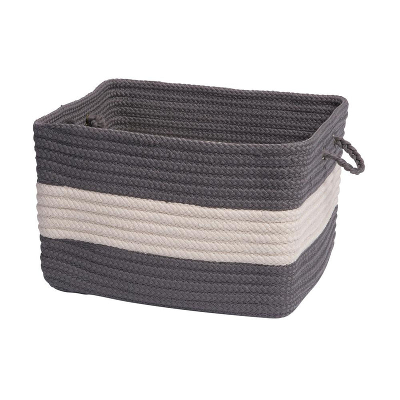 Rope Walk - Gray 18"x12" Utility Basket