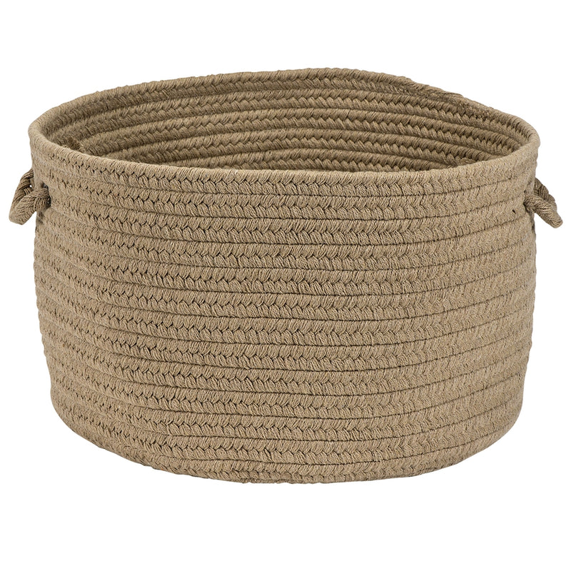 Sunbrella Solid Wheat 13x13x9 Basket