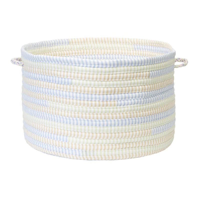 Ticking Stripe- Starlight 18"x12" Utility Basket