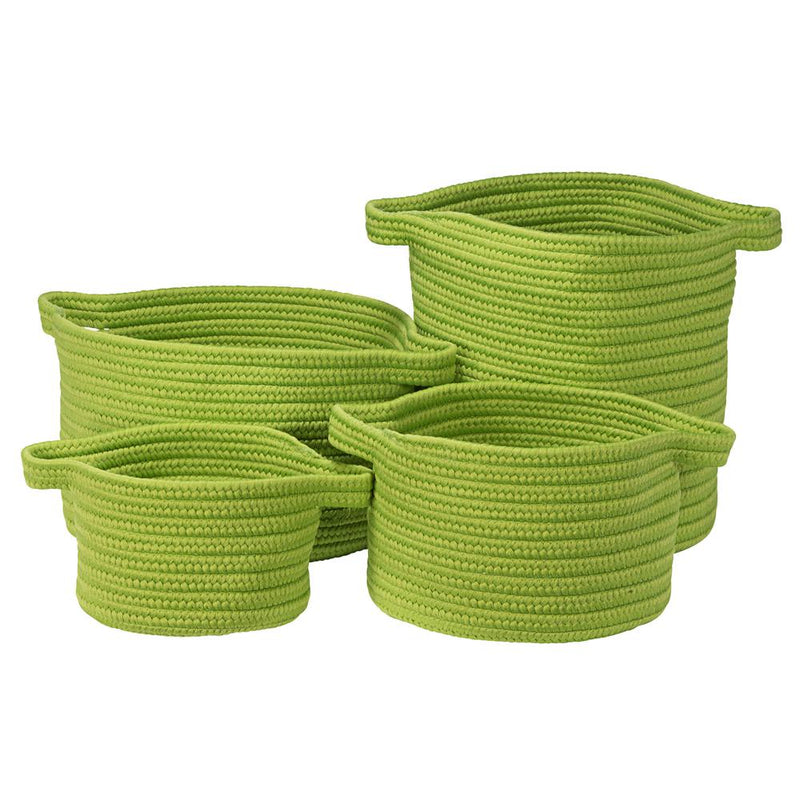 American Farmhouse 4-Piece Basket Set - Neon