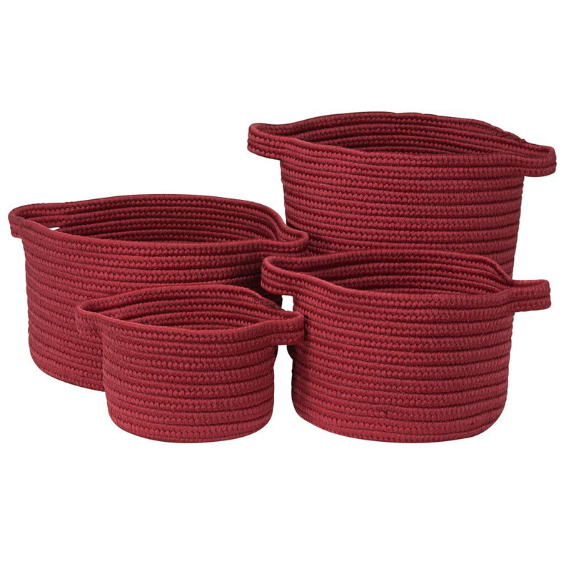 American Farmhouse 4-Piece Basket Set - Cherry