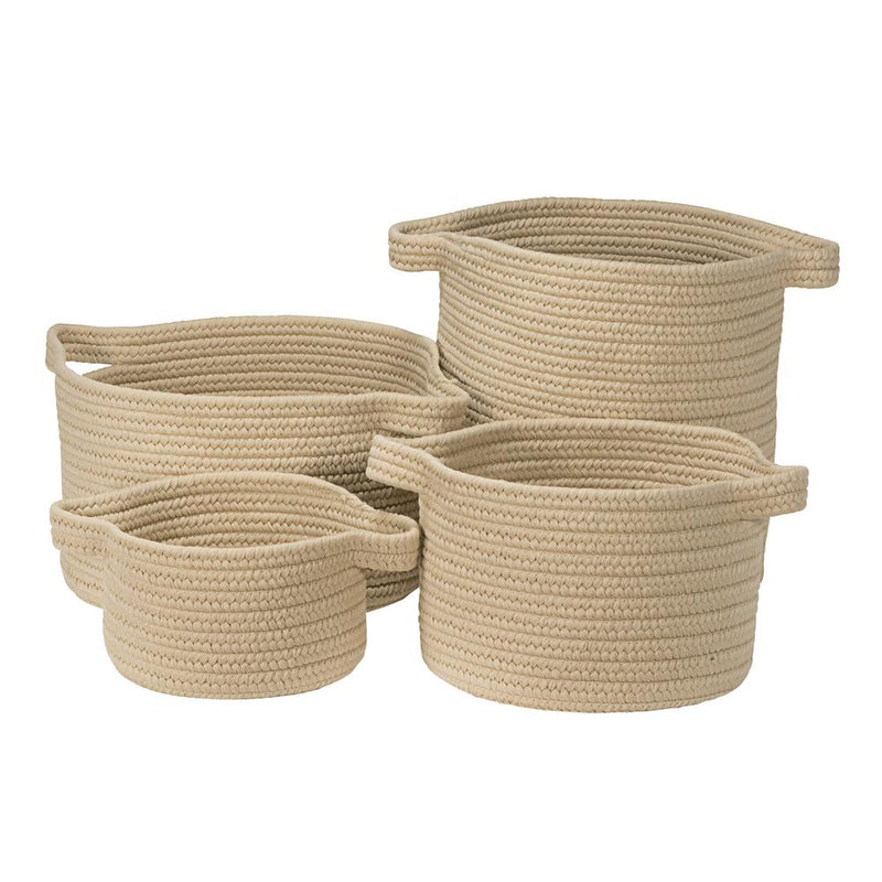 American Farmhouse 4-Piece Basket Set - Wheat