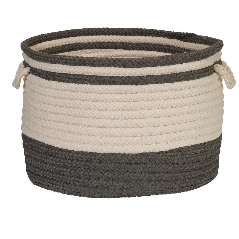 Bar Harbor Gray Band BSKT 22x22x14