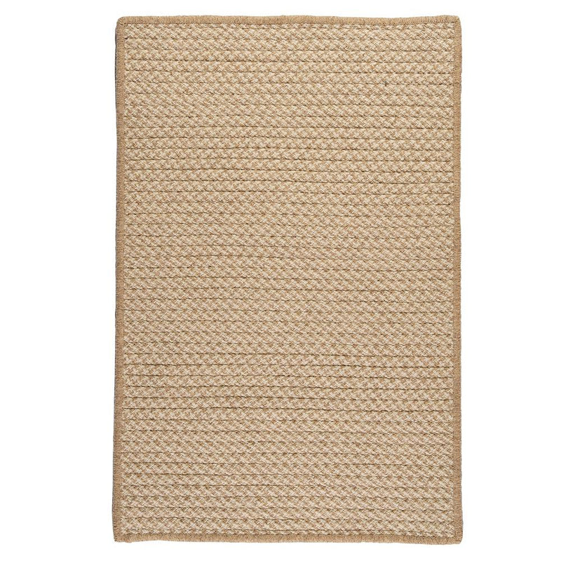 Natural Wool Houndstooth - Tea 8' square