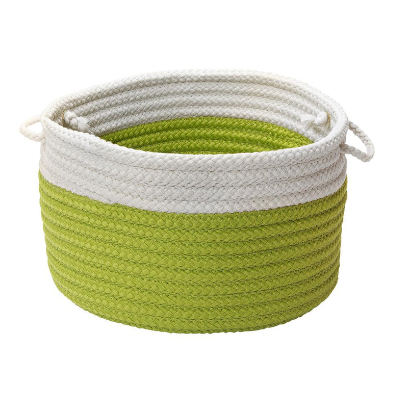 Dipped Indoor/Outdoor Basket - Bright Green 14"x10"