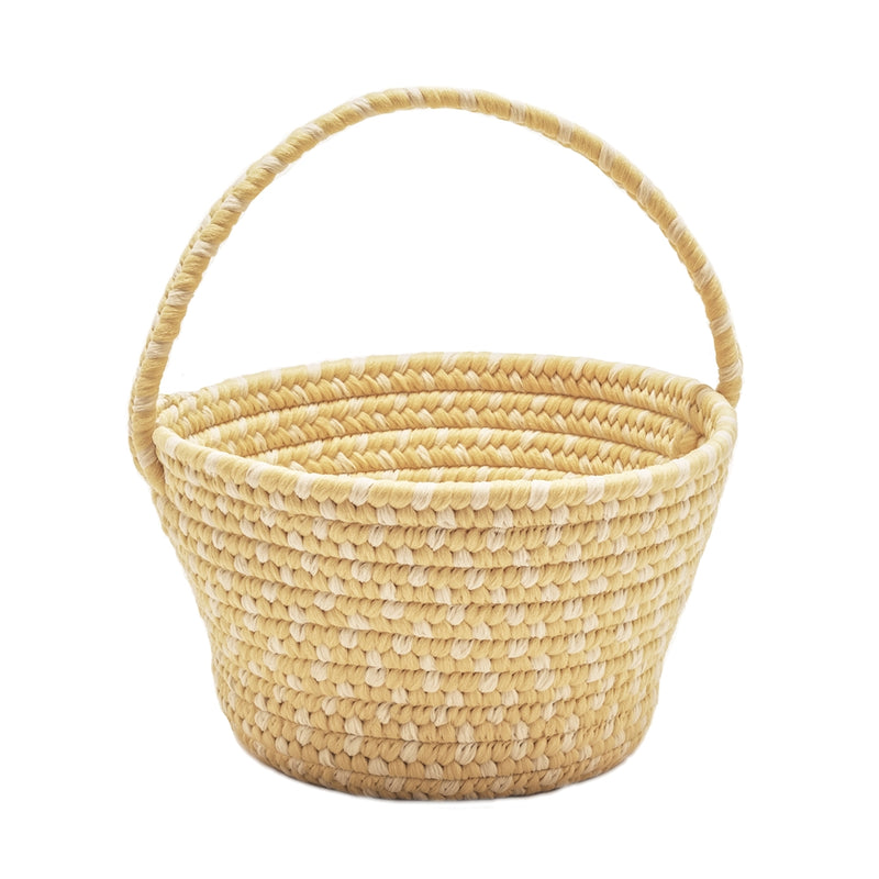 Easter Spring Mix Basket Yellow 8x12x7