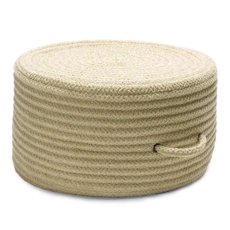 Solid Chenille Pouf Celery 20"x20"x11"