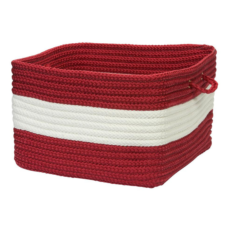 Rope Walk - Red 18"x12" Utility Basket