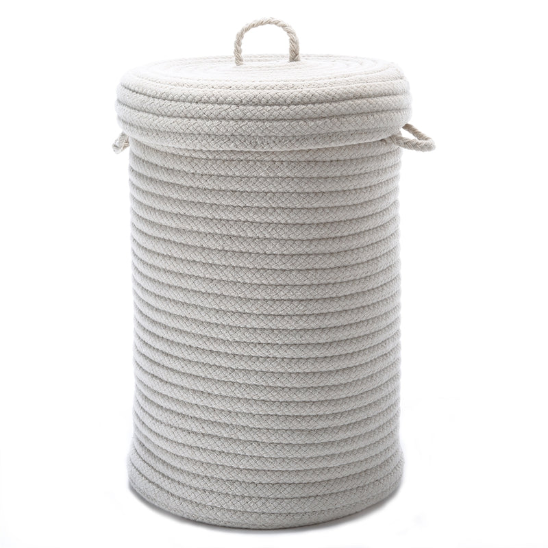 Wool Blend Natural hamper w/ lid