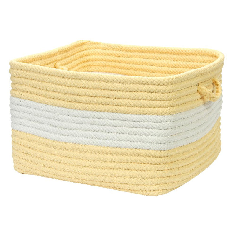 Rope Walk - Yellow 18"x12" Utility Basket