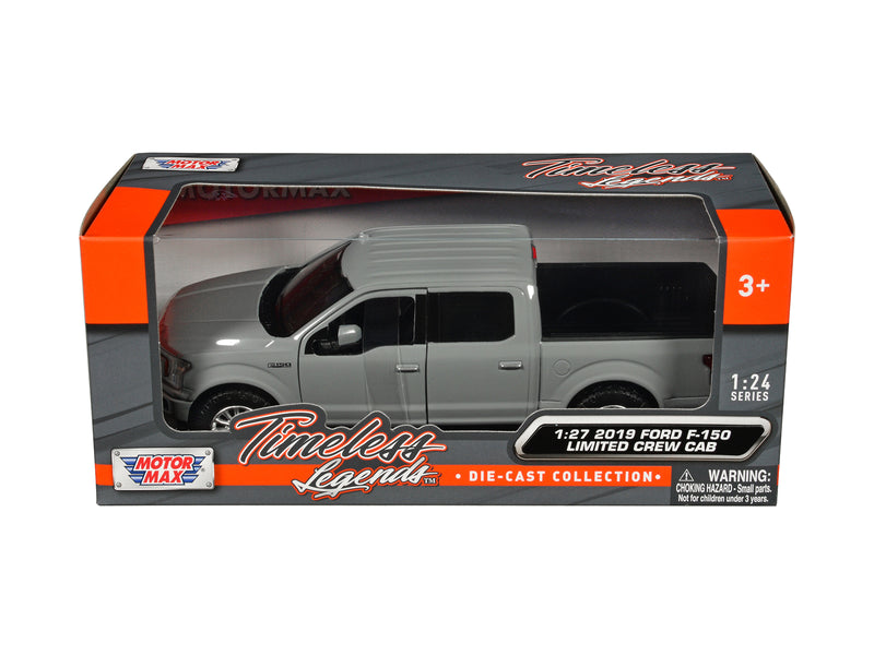 2019 Ford F-150 Limited Crew Cab Pickup Truck Gray "Timeless Legends" Series 1/24-1/27 Diecast Model Car by Motormax