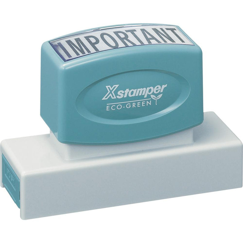 Xstamper 44-character Custom Stamp - Custom Message Stamp - 0.69  Impression Width x 3.31  Impression Length - 50000 Impression(s) - Recycled - 1 Each