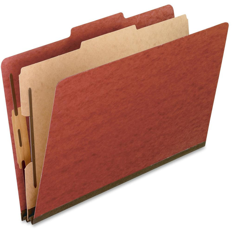 Pendaflex 2/5 Tab Cut Legal Recycled Classification Folder - 8 1/2  x 14  - 2  Expansion - 4 Fastener(s) - 2  Fastener Capacity for Folder, 1  Fastener Capacity for Divider - Top Tab Location - Right