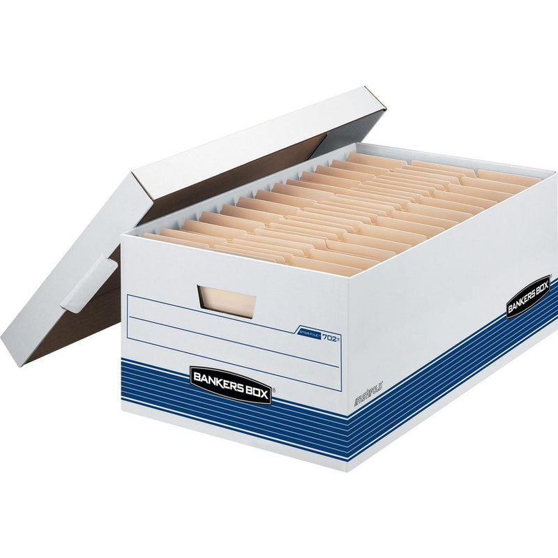 Bankers Box Stor/File Lift-Off Lid Medium-duty Legal Storage Box - Internal Dimensions: 15  Width x 24  Depth x 10  Height - External Dimensions: 15.9  Width x 25.4  Depth x 10.3  Height - Media Size