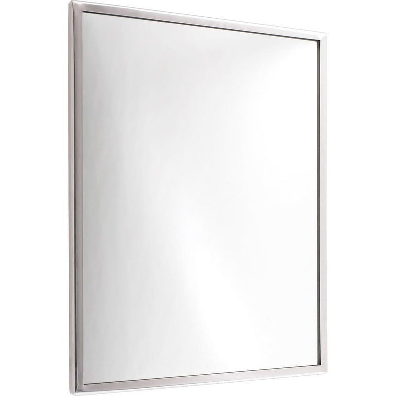 See All Flat Mirror - Rectangular - 18  Width x 24  Length - Stainless Steel - 1 Each