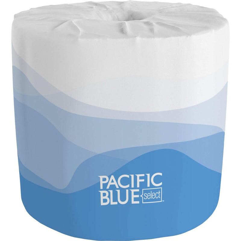 Pacific Blue Select Standard-Roll Embossed Toilet Paper - 2 Ply - 4  x 4.05  - 550 Sheets/Roll - White - 40 / Carton