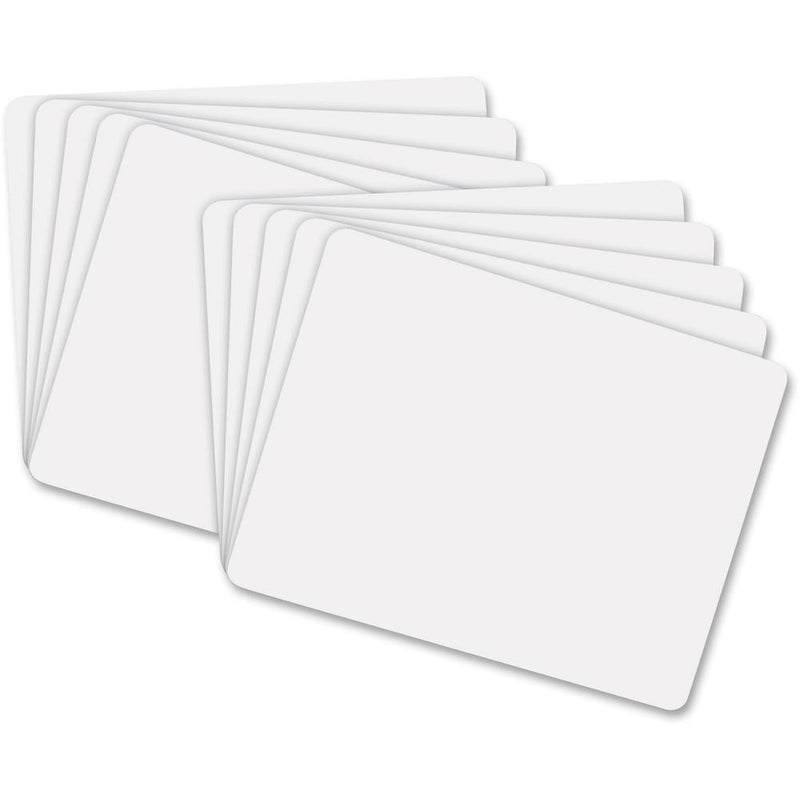 Creativity Street White Boards - 12  (1 ft) Width x 9  (0.8 ft) Height - White Melamine Surface - 10 / Pack