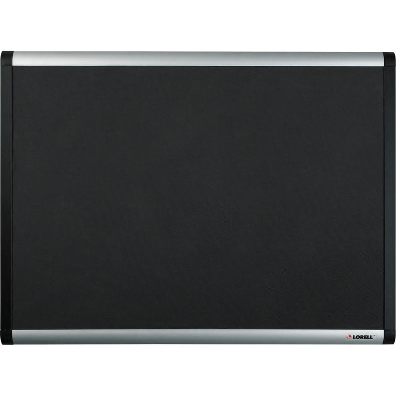 Lorell Mesh Bulletin Board - 36" Height x 48" Width - Fabric Surface - Black Anodized Aluminum Frame - 1 Each