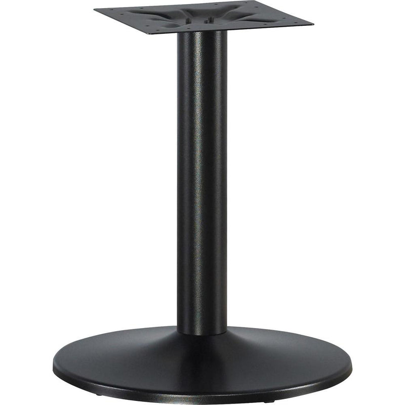 Lorell Essentials Round Conference Table Steel Base - Round Base - 28.50" Height x 23.63" Width x 23.63" Depth - Assembly Required - Black - 1 Each