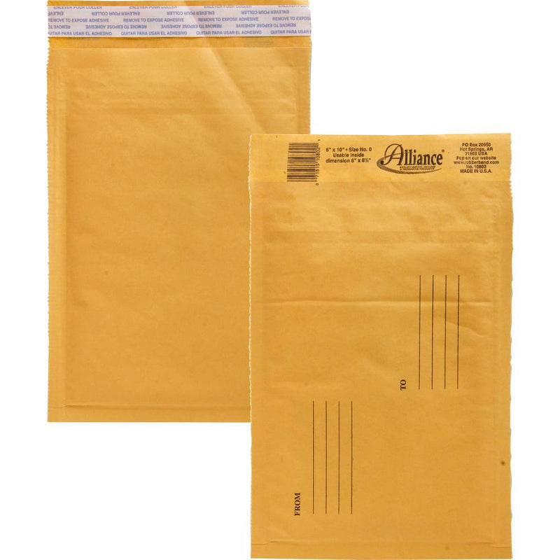 Alliance Rubber Kraft Bubble Mailers - Bubble -