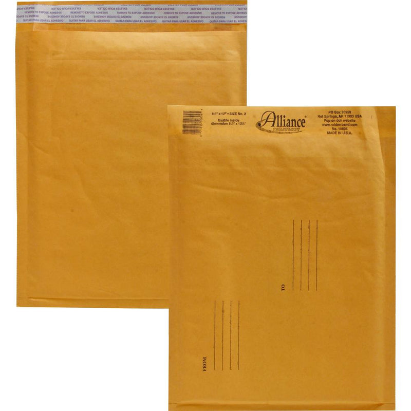 Alliance Rubber Kraft Bubble Mailers - Bubble -