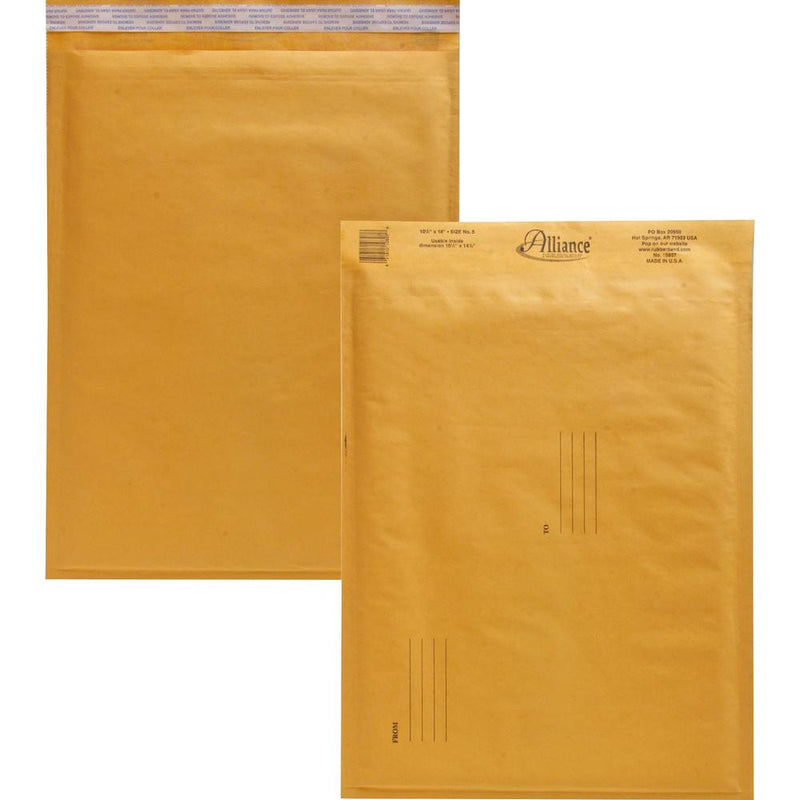 Alliance Rubber Kraft Bubble Mailers - Bubble -