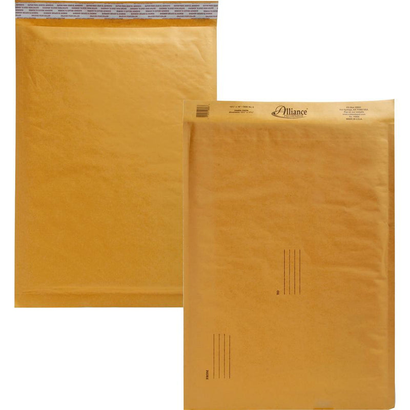 Alliance Rubber Kraft Bubble Mailers - Bubble -