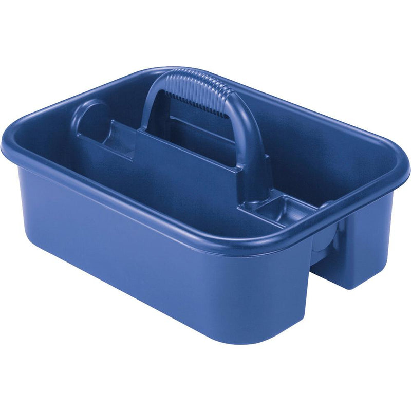 Akro-Mils Handheld Tote Caddy - External Dimensions: 13.8  Width x 18.4  Depth x 9  Height - Polymer - Blue - For Tool - 1 Each