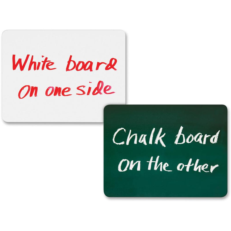 Creativity Street 2-in-1 Personal Combo Board - 12  (1 ft) Width x 9  (0.8 ft) Height - Dark Green Surface - 10 / Pack