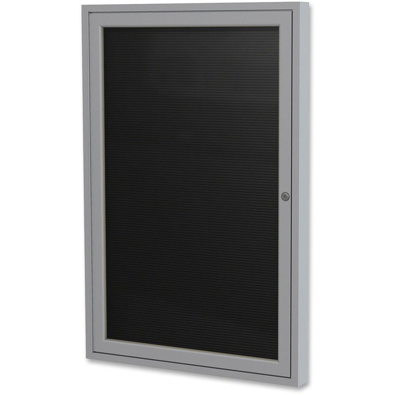 Ghent Aluminum Frame Enclosed Indoor Letterboard - 36  Height x 24  Width - Shatter Resistant, Lock, Weather Resistant, Durable - Aluminum Frame - 1 Each