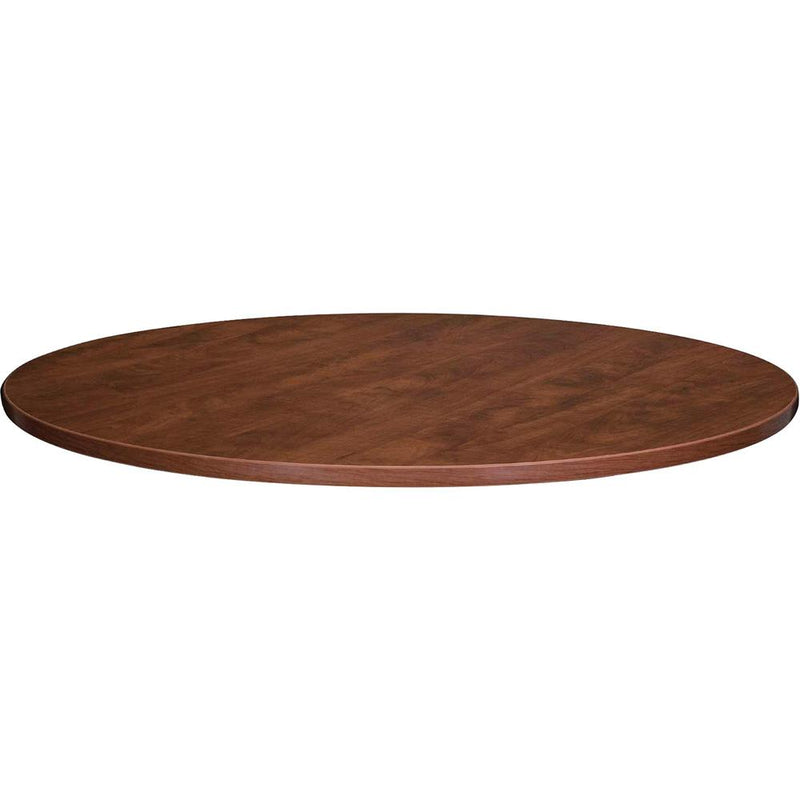 Lorell Essentials Conference Tabletop - Cherry Round Top - Contemporary Style x 41.75" Table Top Width x 41.75" Table Top Depth x 1.25" Table Top Thickness x 42" Table Top Diameter - 1" Height - Assem