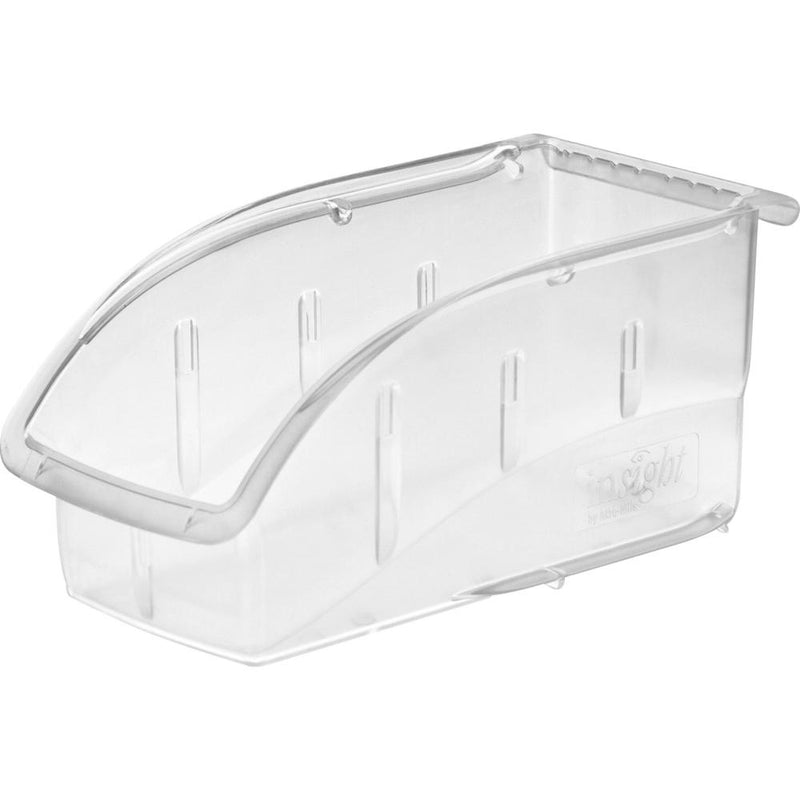 Akro-Mils Insight Ultra Clear Bin - Internal Dimensions: 9.44  Length x 4.13  Width x 4.44  Height - External Dimensions: 10.9  Length x 5.5  Width x 5.3  Height - 25 lb - Stackable - Polycarbonate -