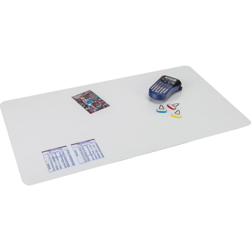 Artistic Krystal Antimicrobial Desk Pad - Rectangular - 36  Width x 20  Depth - Vinyl - Clear